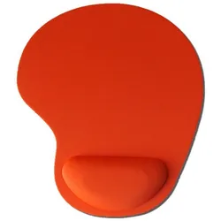 Deluxe Ergonomic Waterproof Mouse Pad with Wrist Support - Non - Slip & Multi - Color Design (Orange)
