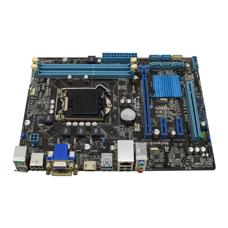 Bali B75M-PLUS Desktop Carte mère Intel B75 Socket LGA 1155 i3 i5 i7 DDR3  32G SATA3 USB3.0 Démontage d'origine - AliExpress