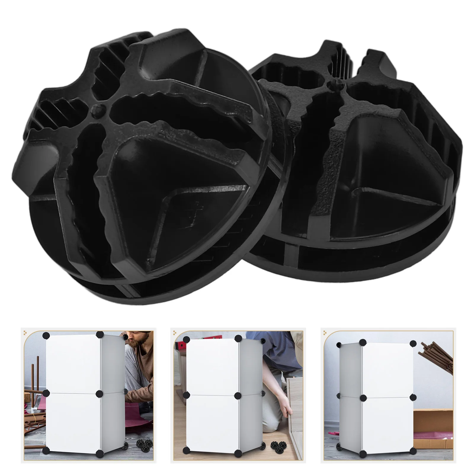 

40 Pcs Metal Tool Buckle Wire Rack Connectors Interlocking Abs Plastic Grid Cube Organizer Storage Shelving