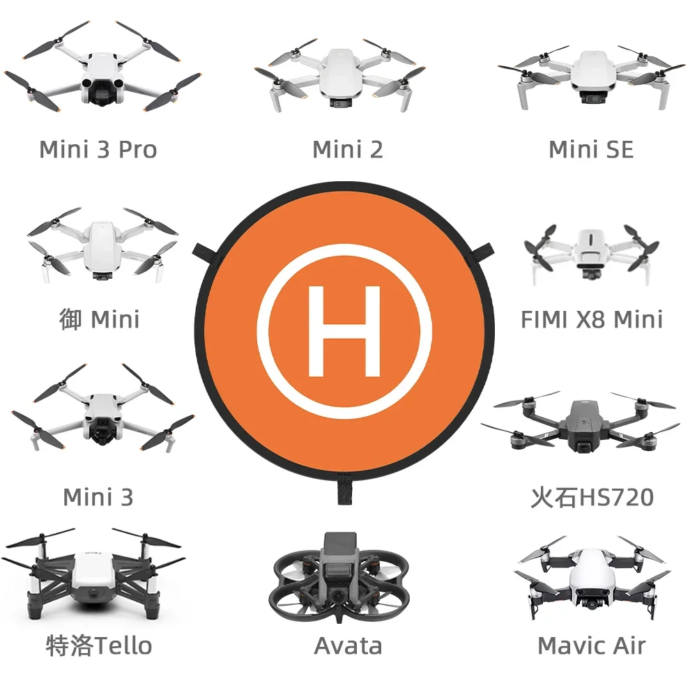 Foldable Universal Drone Landing Pad - 40/55/75 CM Portable Platform