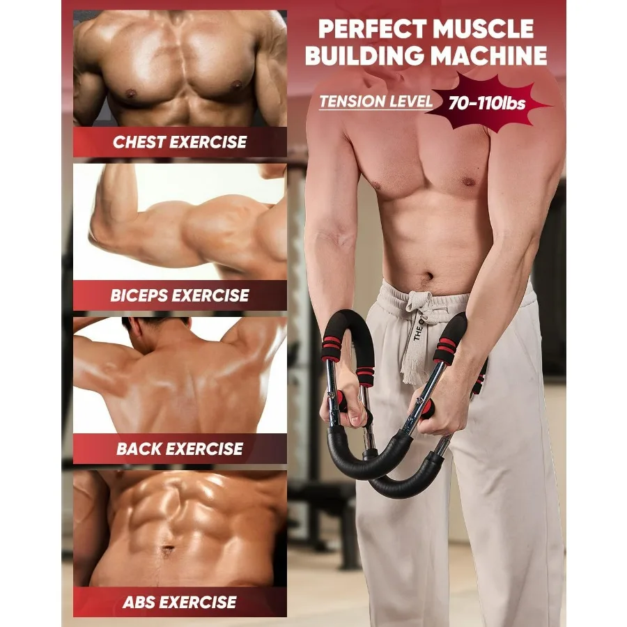 Twister Arm Trainer, PowerTwist Arm Trainer, Adjustable Forearm Strengthener, Arm Exercise Equipment, Chest Workout Equipment, P