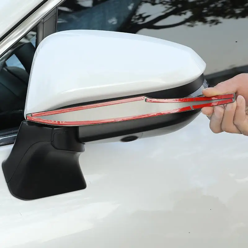 Rear View Mirror Anti-collision Sticker Anti-scratch Strip For Toyota Harrier Venza XU80