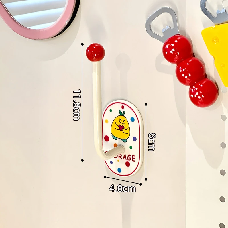 Hair ring headband sticky hook bathroom storage rack hair clip rubber band headband hook jewelry hair rope storage rack plastic
