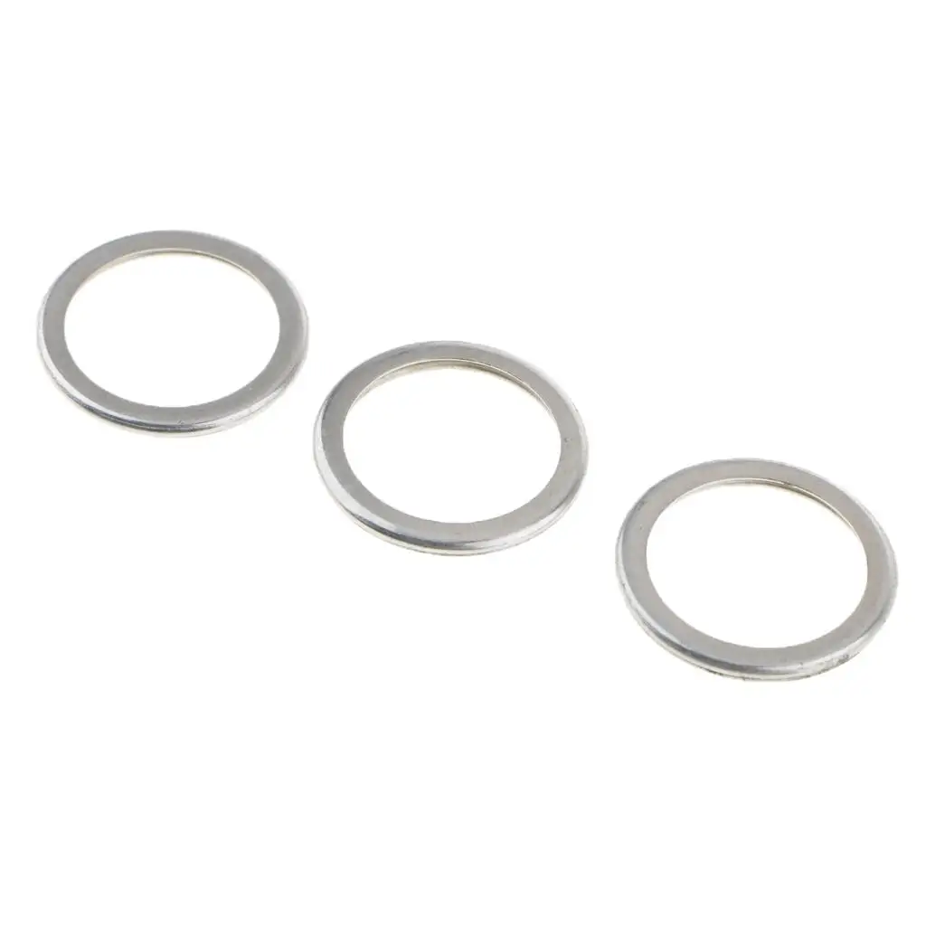 50pcs Engine Oil Drain Plug Washers Gaskets Rings Ring Size: 25mm Open Size: 20mm