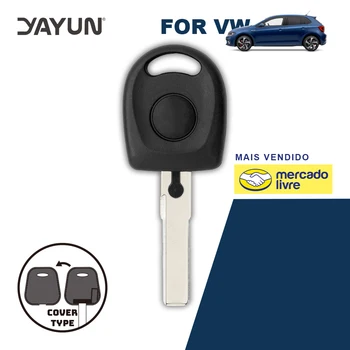 YAYUN VolkswagenVW 트랜스폰더 키, 로고 내장 쉘, 오리지널 자동차 케이스, 언컷 HU66 블레이드, 10, 20, 30, 50, 80 개