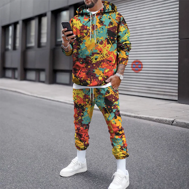 Hidden Zipper Hoodie and Multi-pocket Pants | Mens tracksuit set, Mens  outfits, Hoodies men