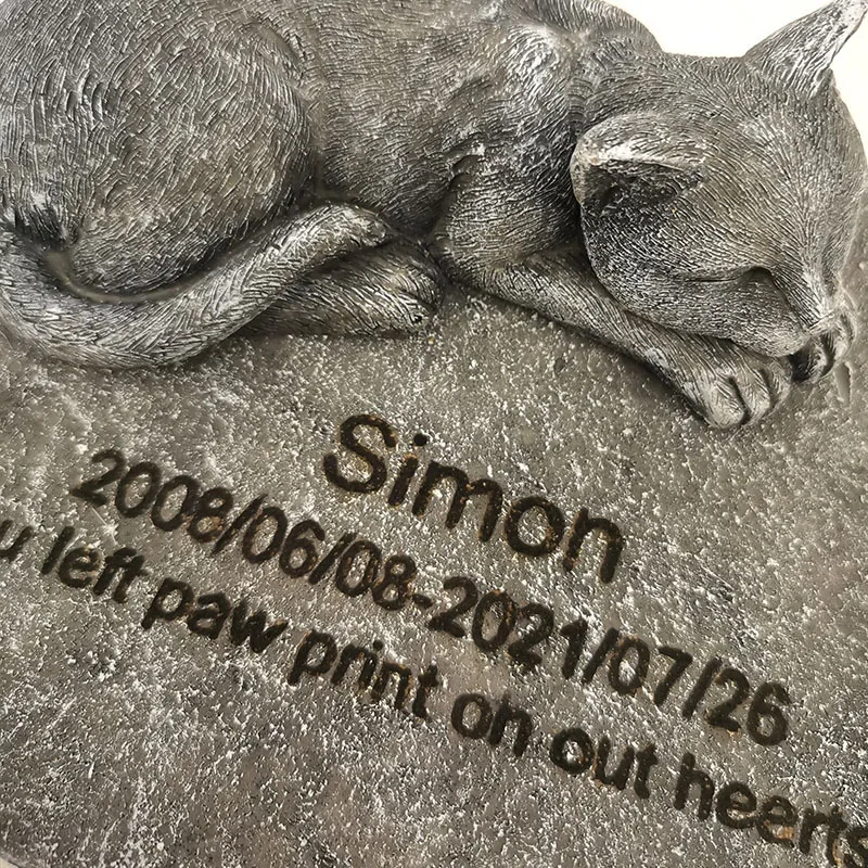 dog memorial statue pet memorial stones Personalised Pet Memorial Marker Grave Pet Gravestones Cat Dog Souvenirs Loss Garden Sculpture Gravestone Cat Grave Mark