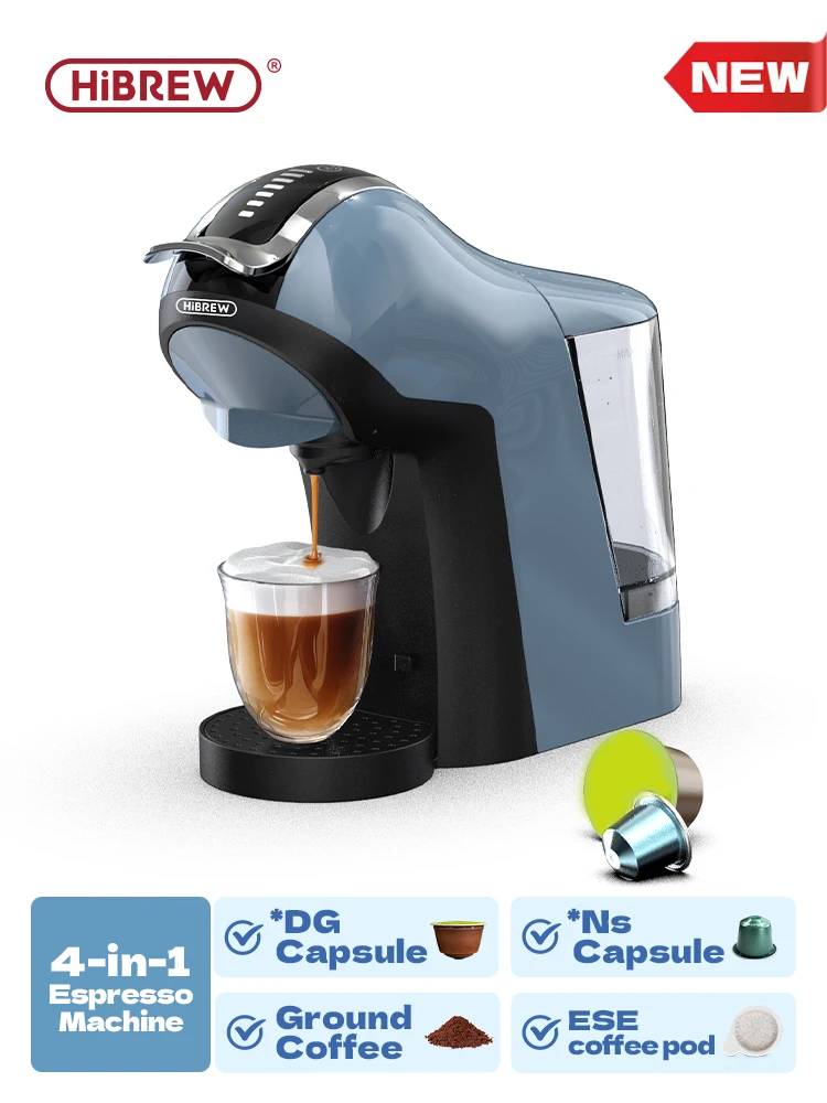 Machine à café à capsules multiples HiBREW 4-en-1, cafetière à café froid et chaud H17