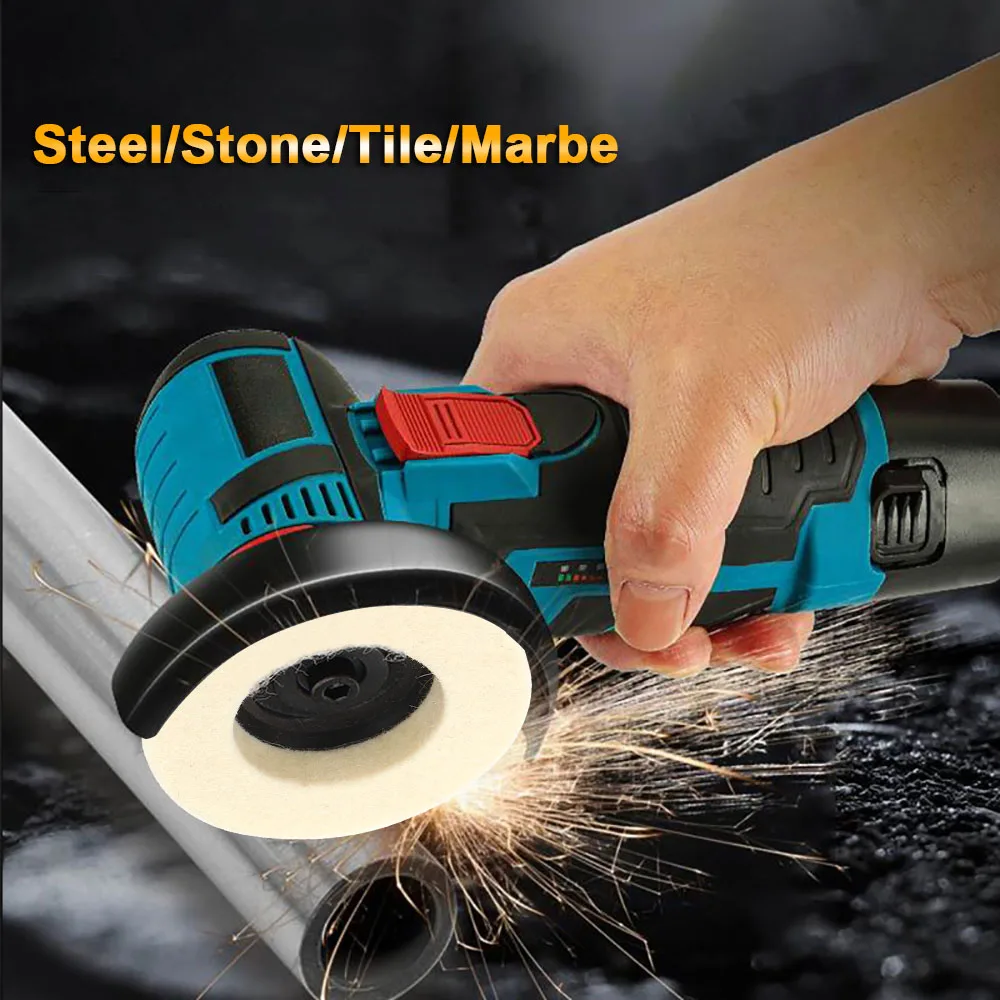 75mm Wool Polishing Wheel Polishing Pads Angle Grinder Wheel Felt Disc for Metal Marble Glass Ceramic