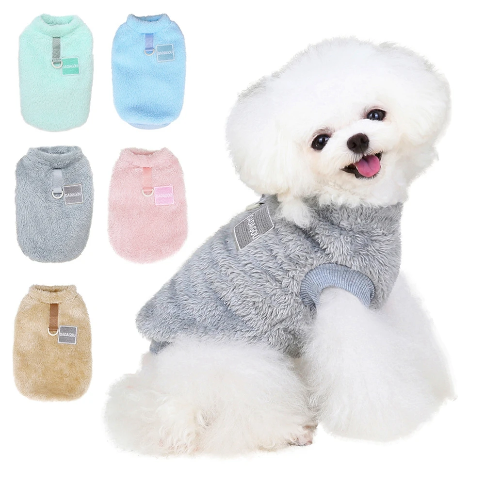 Fleece Pet Clothes Warm Dog Vest Coat Pullover Puppy Sweater Cat Apparel for Chihuahua Yorkie Terrier Shih tzu Pet Outfit - Image 3