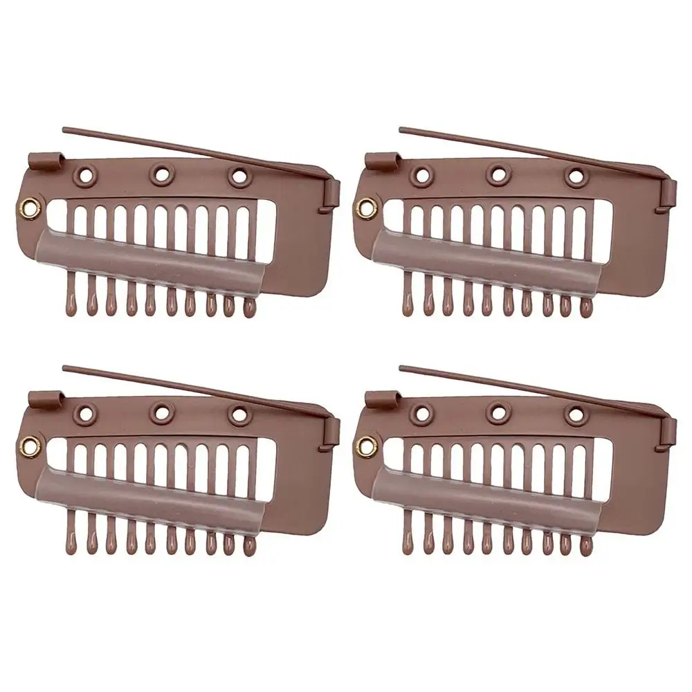 Chunni Grip Clips 10Pcs Sturdy 6-Tooth Stainless Steel Hair Extension Clip Wig  Clips To Secure Wig No Sew Hair Clips For Wigs - AliExpress