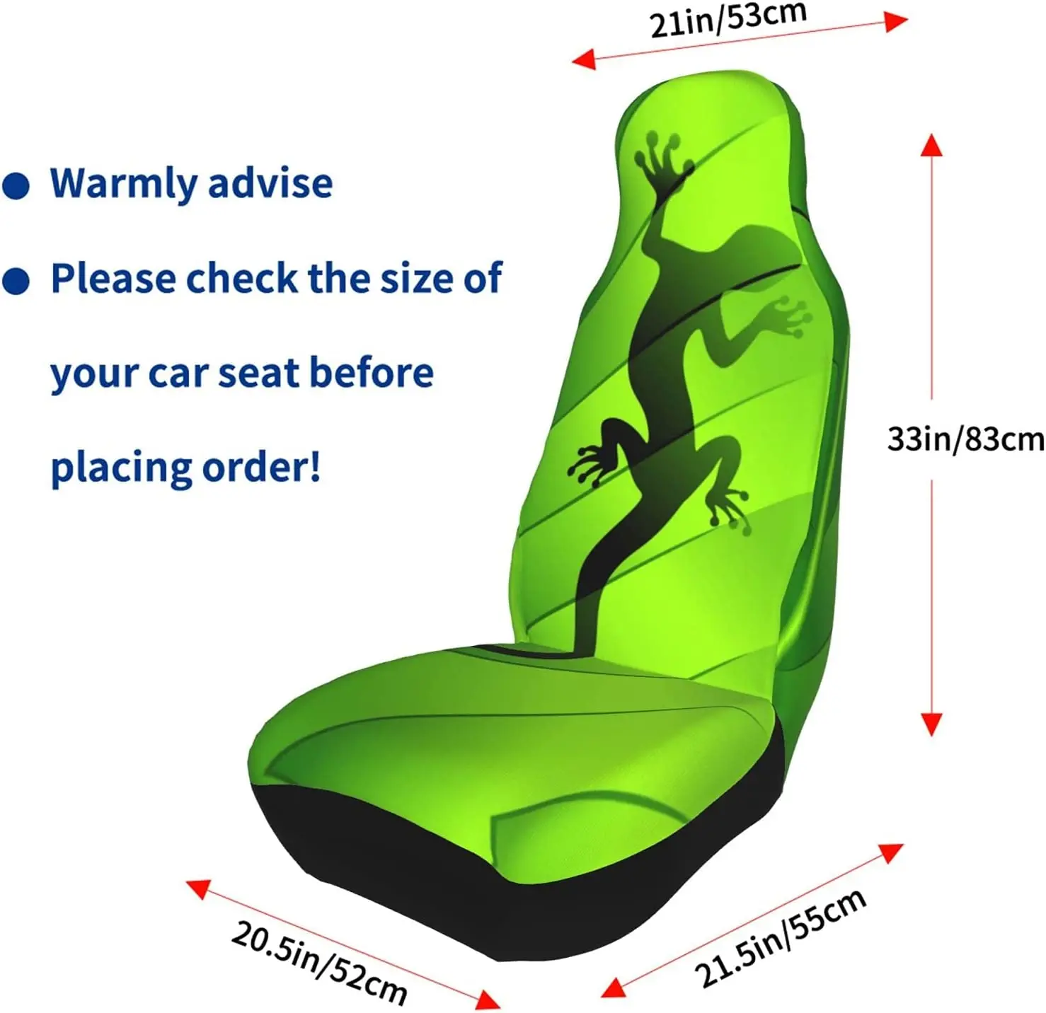 Universal Sitzbezug Set Gecko grün - legner autozubehör