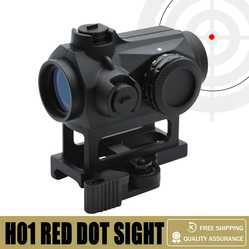 

Tactical Optics H01 2MOA Red Dot Sight 1x20mm Collimator with Low and High Mount for Hunting Airsoft Rifles