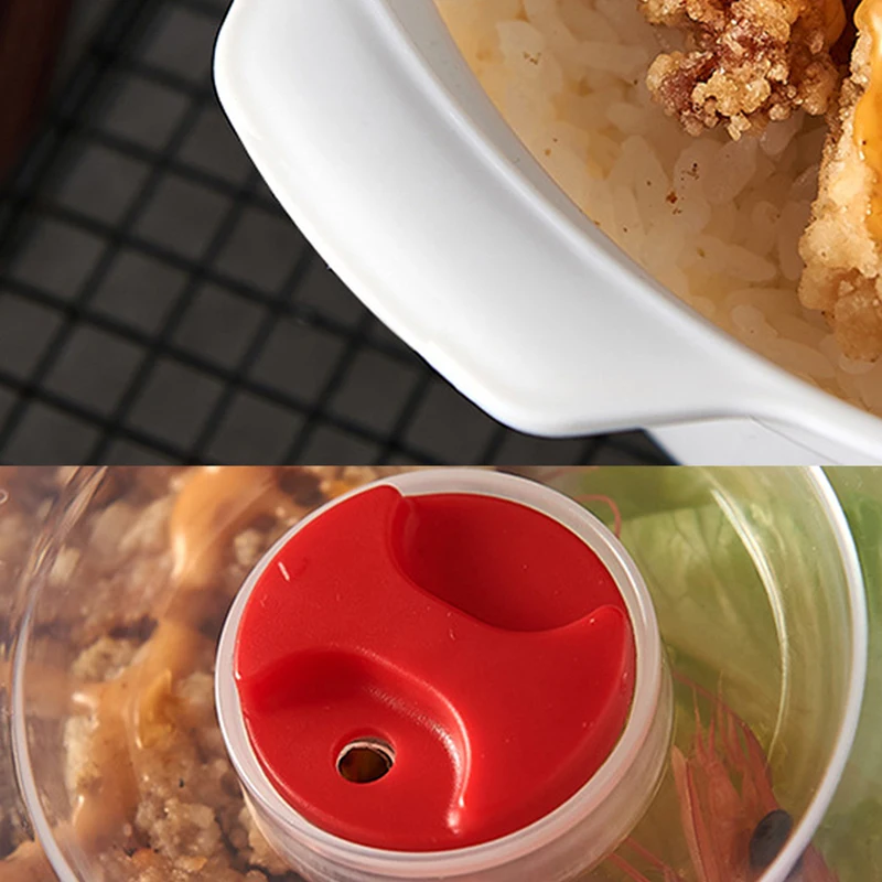 Eco-Friendly Home Kitchen Microwave Heated Rice and Bun Steamer with Lid