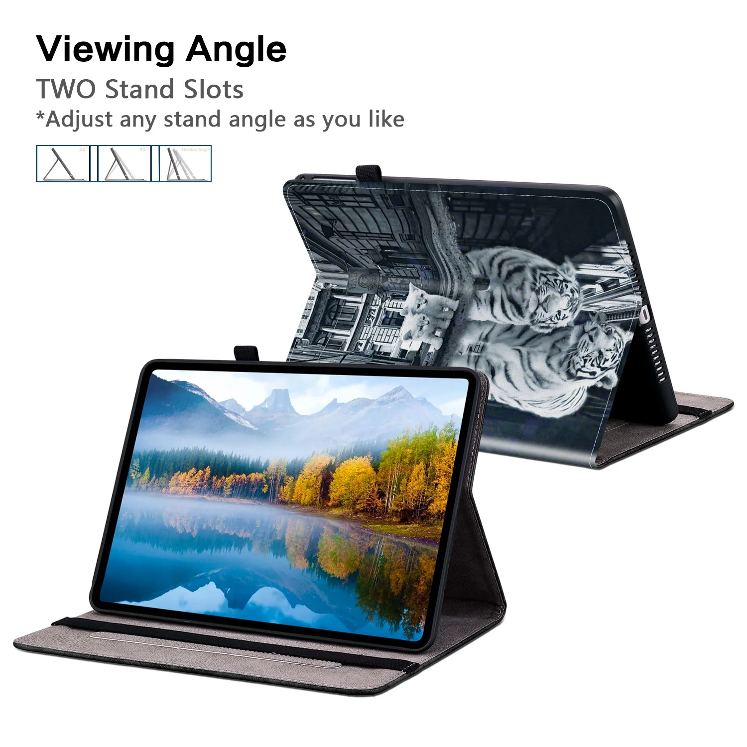 Premium PU Leather Tablet Case with Soft TPU Back and Stand Shell – Elegant Protection
