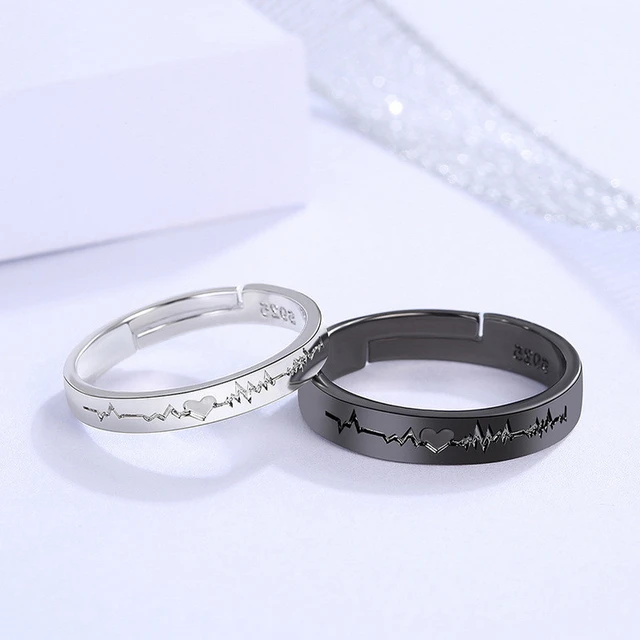 2Pcs Butterfly Rings Set For Women Men Lover Couple Ring Promise Matching  Friendship Silver Color Adjustable 2021 Trend Jewelry - AliExpress