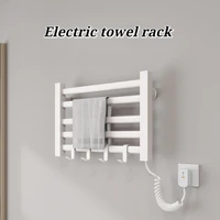 ราวแขวนผ้าเช็ดตัวไฟฟ้าในห้องน้ำ ควบคุมอุณหภูมิคงที่ กันน้ำ ใช้ในบ้าน ราวตากผ้าอุ่น อุปกรณ์เสริมในห้องน้ำ 2