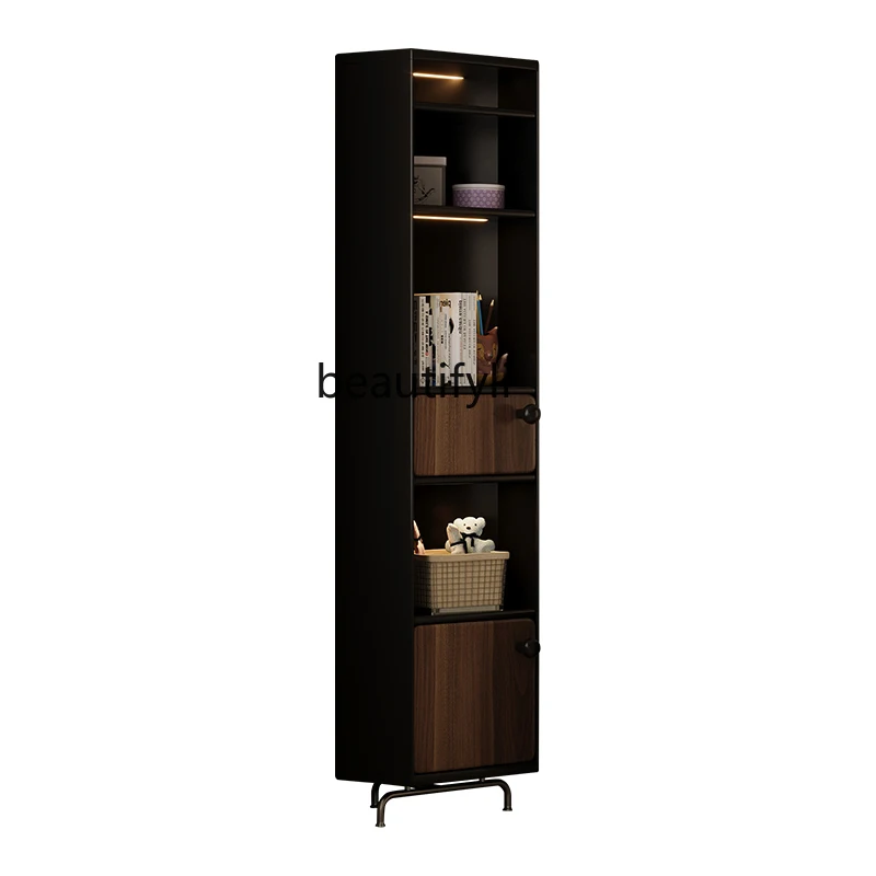 

Retro Corner Shelf Living Room Triangle Cabinet Minimalist Creative Corner Extremely Narrow Decorative Locker
