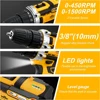 LYUWO Rechargeable Electric Hand Drill, Pistol Drill, Electric Screwdriver, Household Impact Hand Drill Tool,Use MT Battery 5