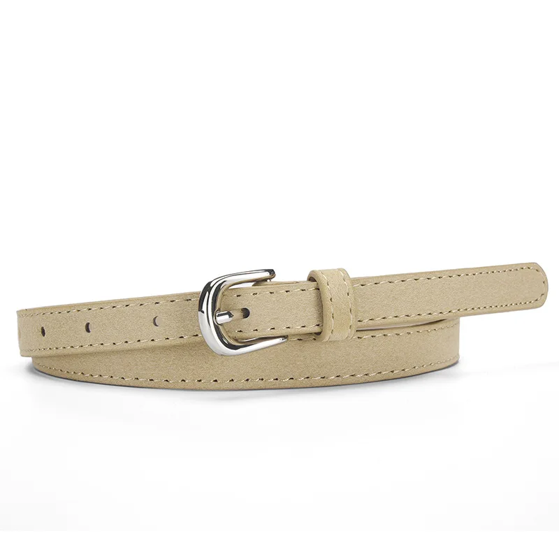 Chic Minimalist Women's Leather Belt - Versatile Accessory