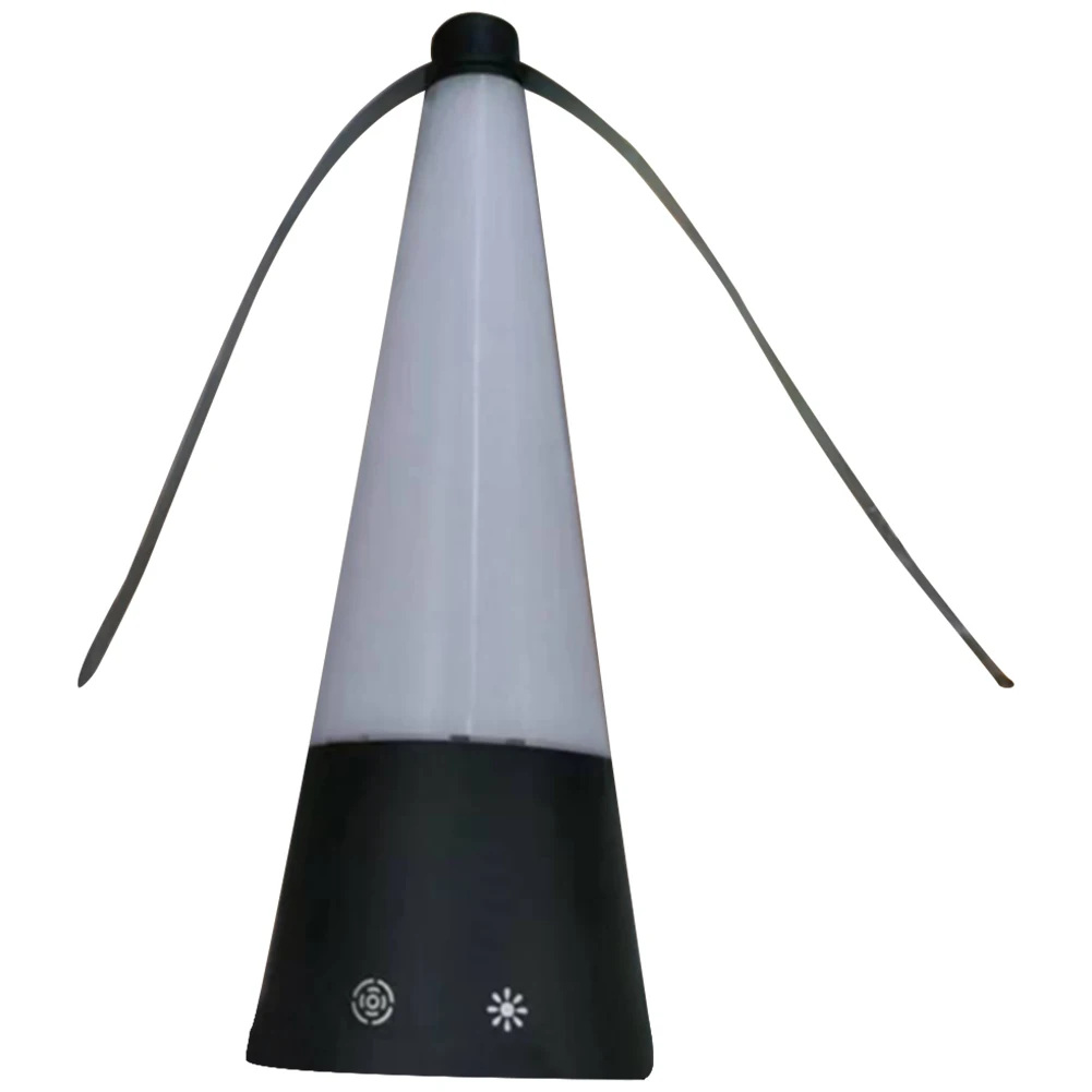 Fly Fan for Tables with Holographic Blades Outdoor Fly Spinner LED Light Food Spinning Fan for BBQ Picnic Parties Outdoor Dinner