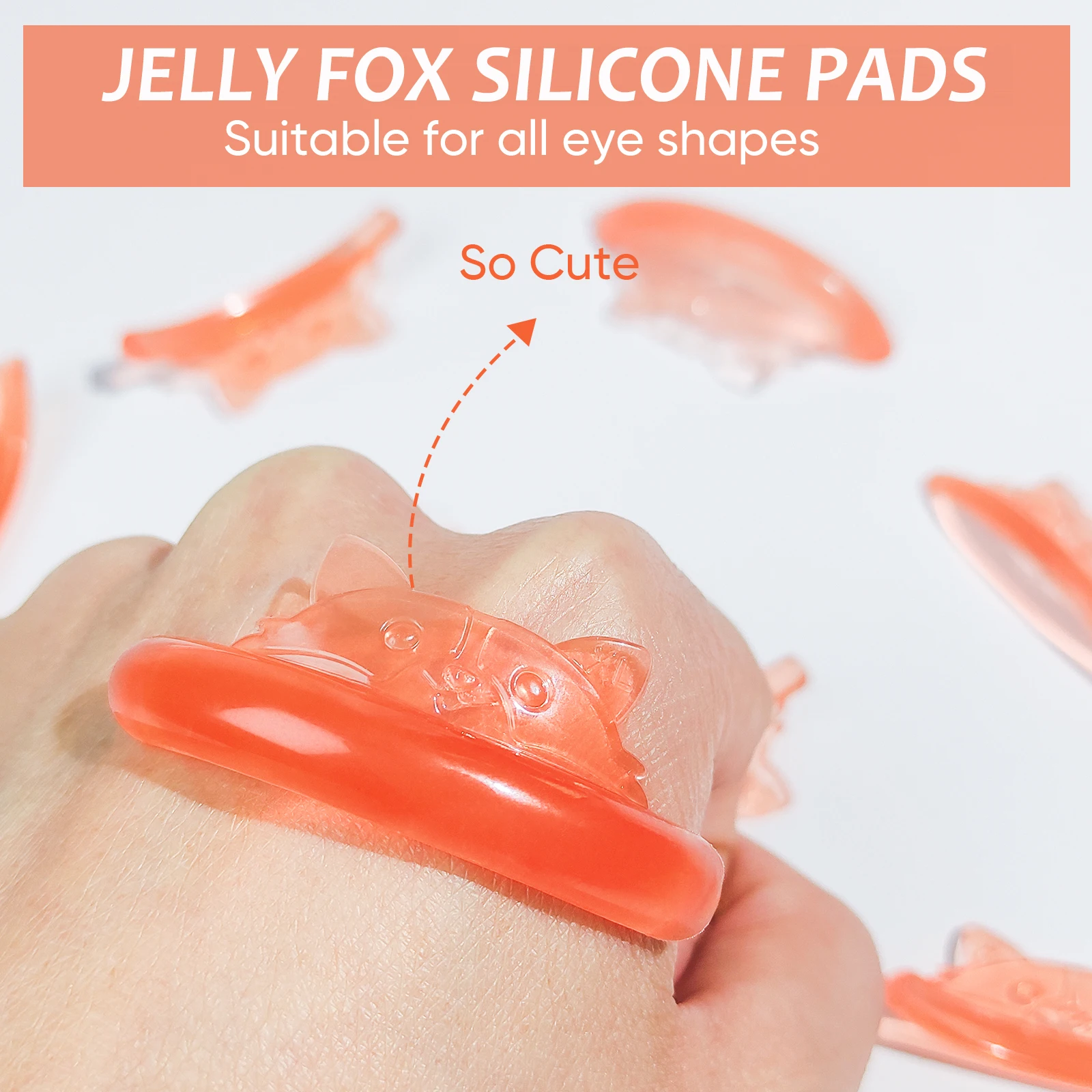 C Curl Silicone Eyelash Perm Rod Shield 5 Pairs Sticky Lash Lift Pad Lifting 3D Eyelash Curler Accessories Makeup Tool eyelash patches eyelash pads eyelash accessories eyelash extension supplies