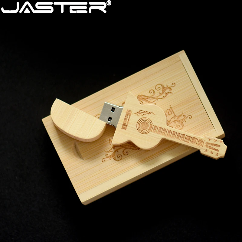 Jaster Maple Guitar Legno Usb 2.0 64Gb 32Gb 16Gb Flash Drive U Disk Pen Drives Logo Personalizzato Gratuito Regali Di Fotografia Di Nozze
