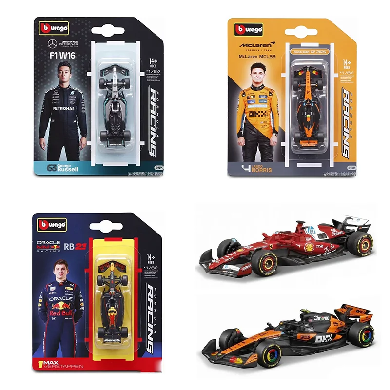 New In Stock Bburago 1:64 Ferrari Sf25 Alloy Miniature Diecast