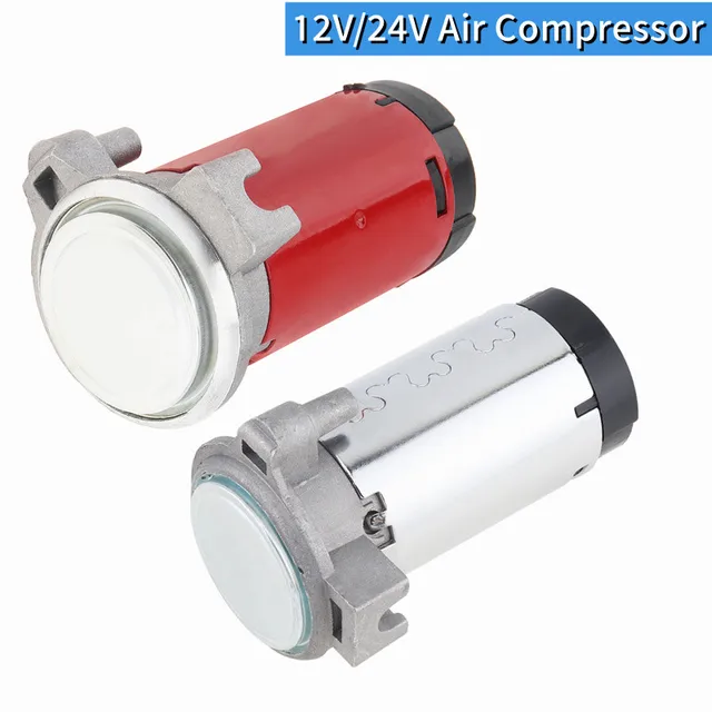 Pompe universelle pour klaxon d'air de voiture, 12V /24V, pour voiture, camion, véhicule, Train, moto, klaxon de sirène, klaxon multi-tons, compresseur d'air 1