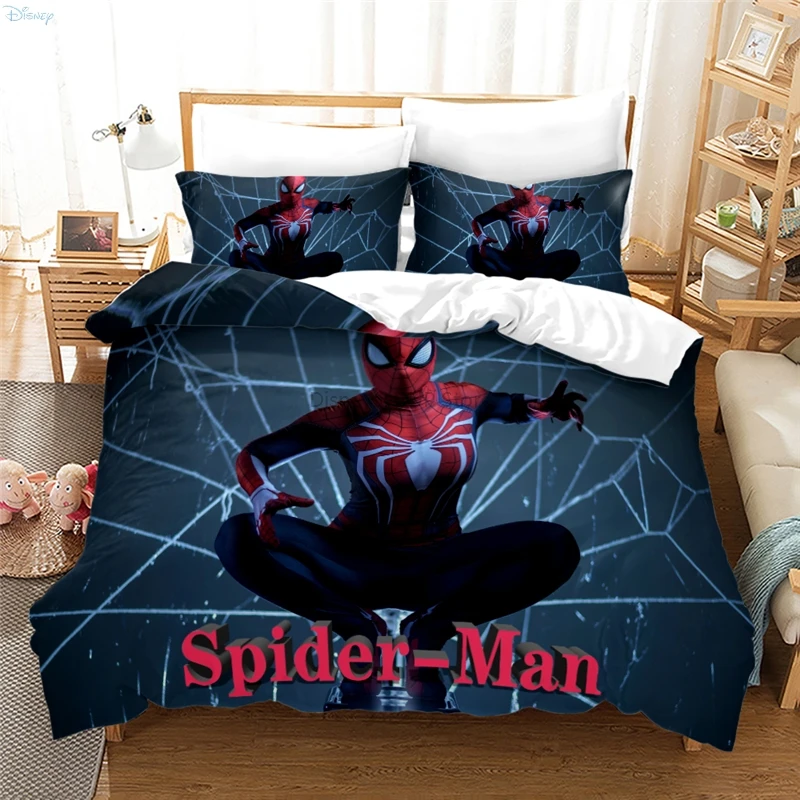 2022 Cute Cartoon Spider Man 3d Bedding Set Duvet Cover Sets with Pillowcase Twin Full Queen King Size for Boys Girls Kids Gifts 