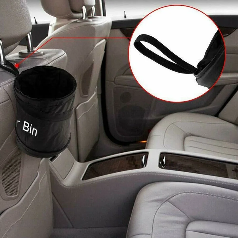 Foldable Car Trash Pack Bag Waterproof Litter Can Car Interior Garbage Storage Organizer Umbrella Container Auto Accessories