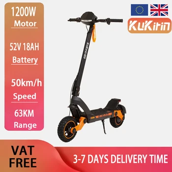 Nuovo Monopattino Elettrico Pieghevole KuKirin G3 2026, Motore Posteriore da 1200W, E-Scooter per Adulti, 52V 18Ah, Velocità Massima 50KM/H, Autonomia 70KM