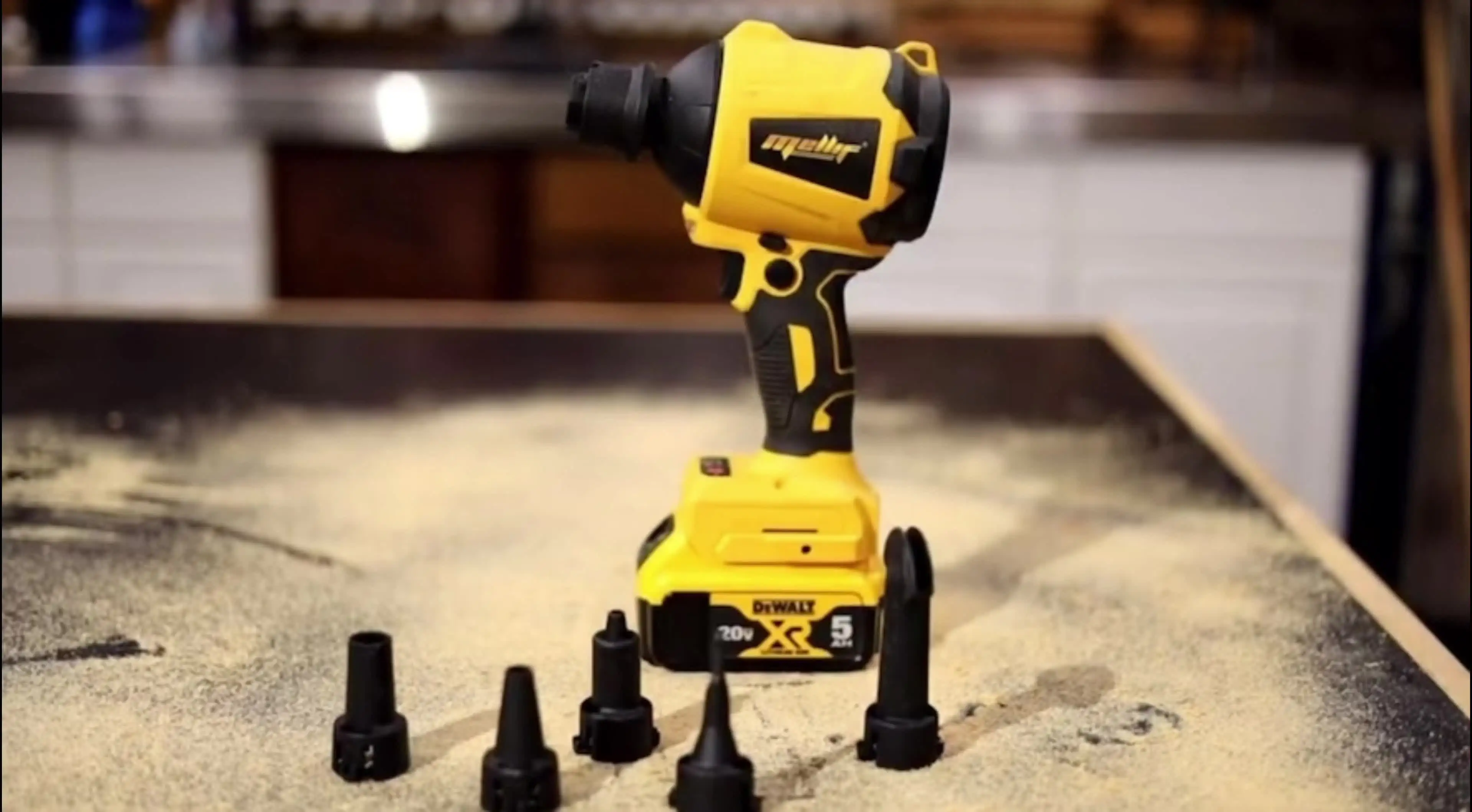 Stofblazer vervanging voor Dewalt 20V (geen batterij), draadloze borstelloze handblazer, luchtblazer met 4 snelheden, blaaszuiging persluchtmatraspomp voor pc-toetsenbord, luchtbed zwembadspeelgoed