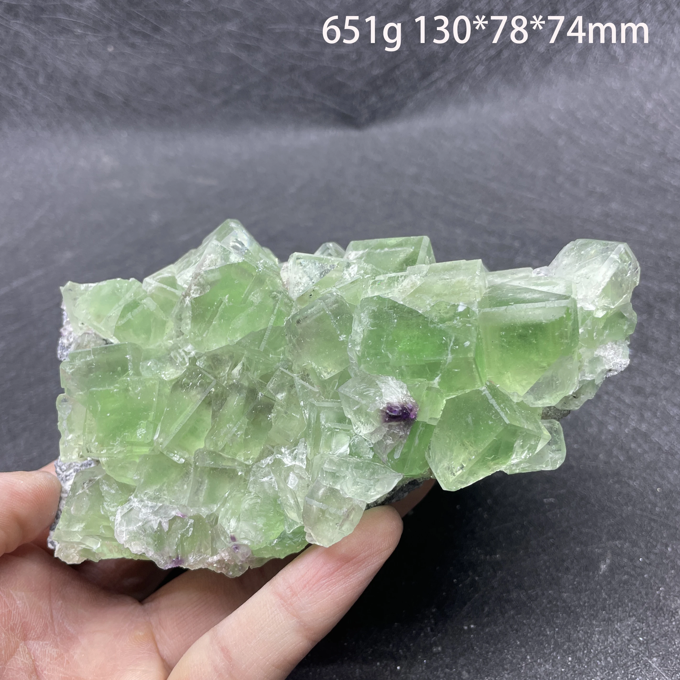 Natural Raw Stone Fluorite Crystal Cluster Zhejiang Xianghualing Mineral Quartz Rock Specimen Decoration Rough Polished Healing 3