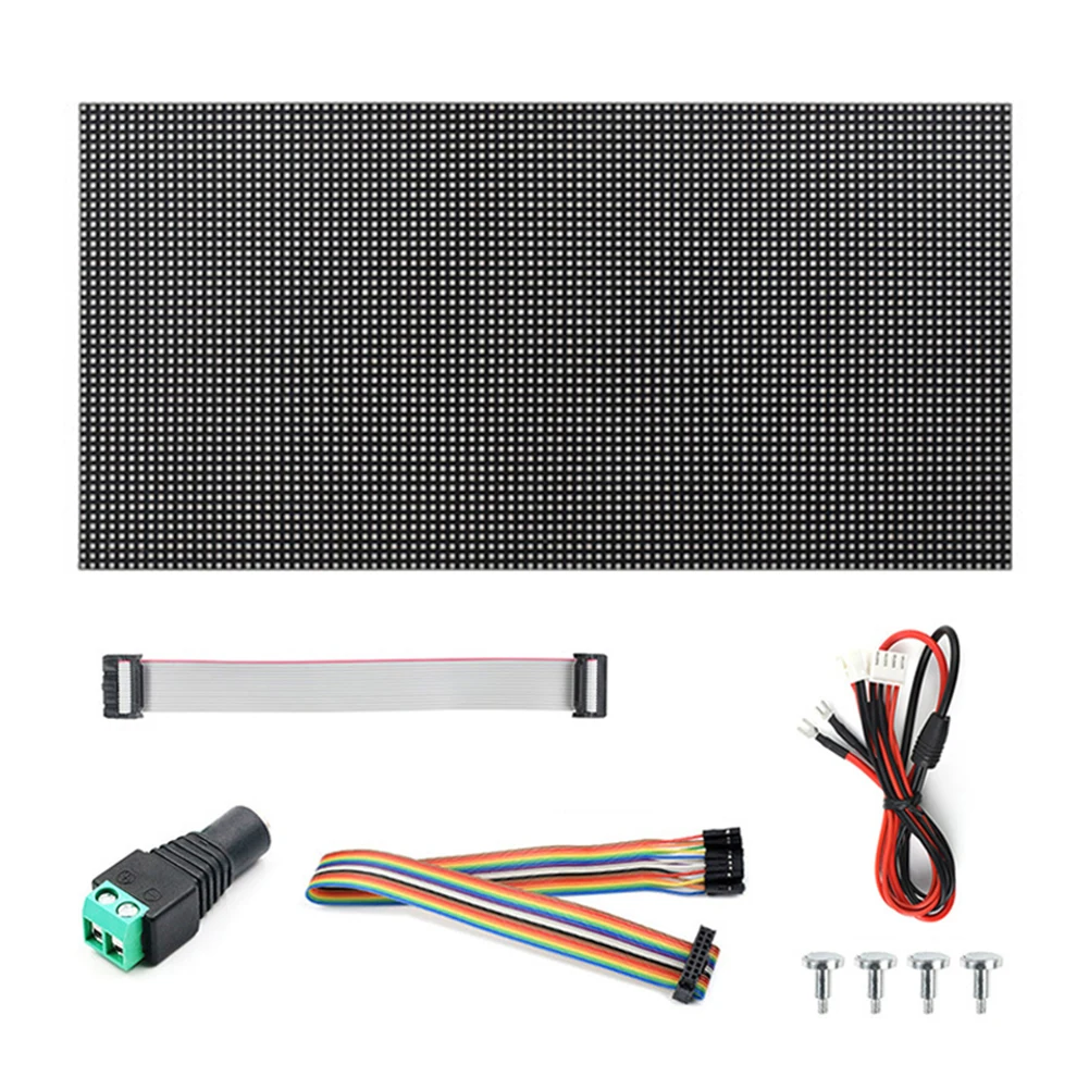 RGB Ǯ �÷� LED ��Ʈ���� �г�, ��� ���� ����, LED ��Ʈ���� ���, 64x32 �ȼ�, HUB75 �������̽�, ����� �Ƶ��̳��