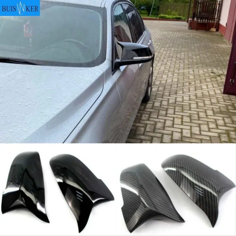 

Pair Mirror Covers Side Rearview Mirror Cover Cap For Bmw 5 6 7 Series F10 F18 F11 F06 F07 F12 F13 F01 2014 2015-16 Gloss black