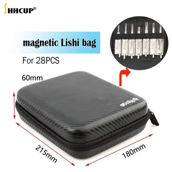 LISHI 마그네틱 도구 가방, 특수 운반 가방 케이스, 자물쇠 도구 보관 가방, Lishi 도구 액세서리용 내구성 가방, 2 in 1, 1 개