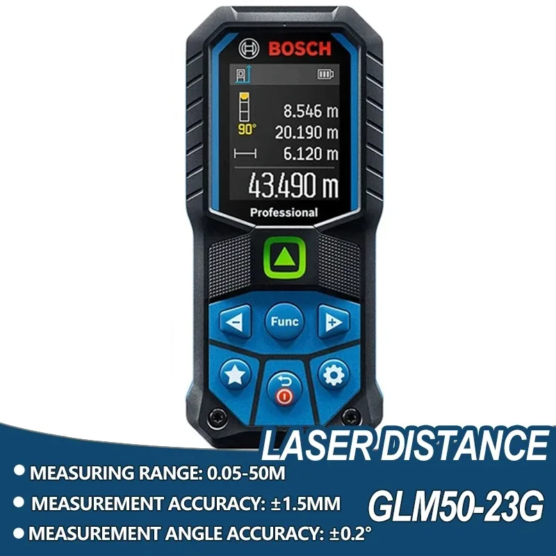 Bosch Laser Rangefinder 50M Green Line Nastro Di Misurazione Laser Elettronico Strumento Di Misurazione Professionale Per Esterni Glm 50-23G