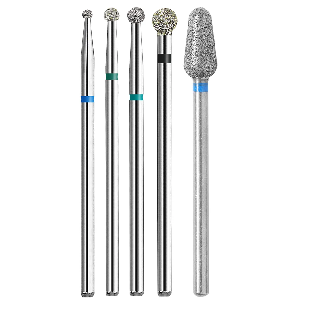 BNG 5PCS Cutters for Manicure Diamond Nail Drill Bit Set of Milling Diamond Bit Milling Cutter Nail Bits for Nail Drill Machine 5