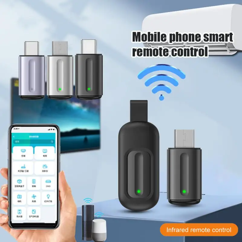 

RYRA Smartphone IR Remote Controller Mini Adapter Type C/Micro USB Interface Smart App Control Phone Universal Remote Control