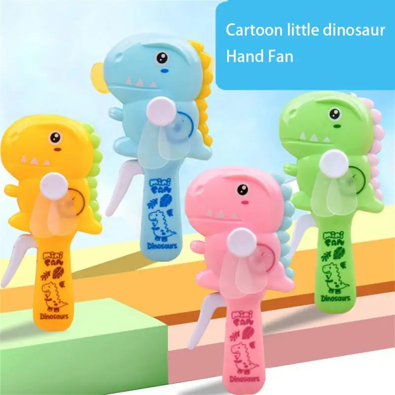 Summer Children Hand Press Portable Fan Cartoon Lollipop Shaped Easy Press Student Small Fan Household Mini Handheld