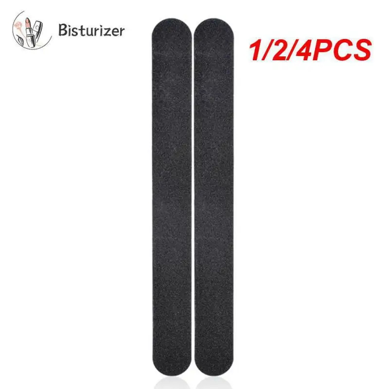 

1/2/4PCS Black Nail File Buffer Shiner Finger Toe Manicure Pedicure Polishing Sanding Nail Grinding Strip Portable Durable Women