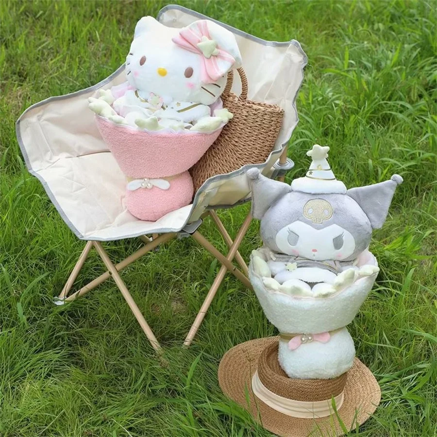 

Милая плюшевая игрушка Sanrio Hello Kitty со звездами, романтичное выражение любимой девушки, подарок на день рождения, украшение для спальни, дивана