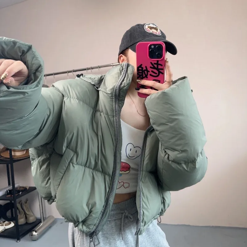 2023 New Women Down Jacket Winter Coat Female Short Parkas Loose Thick Warm Outwear Leisure Time Versatile Fashion Overcoat