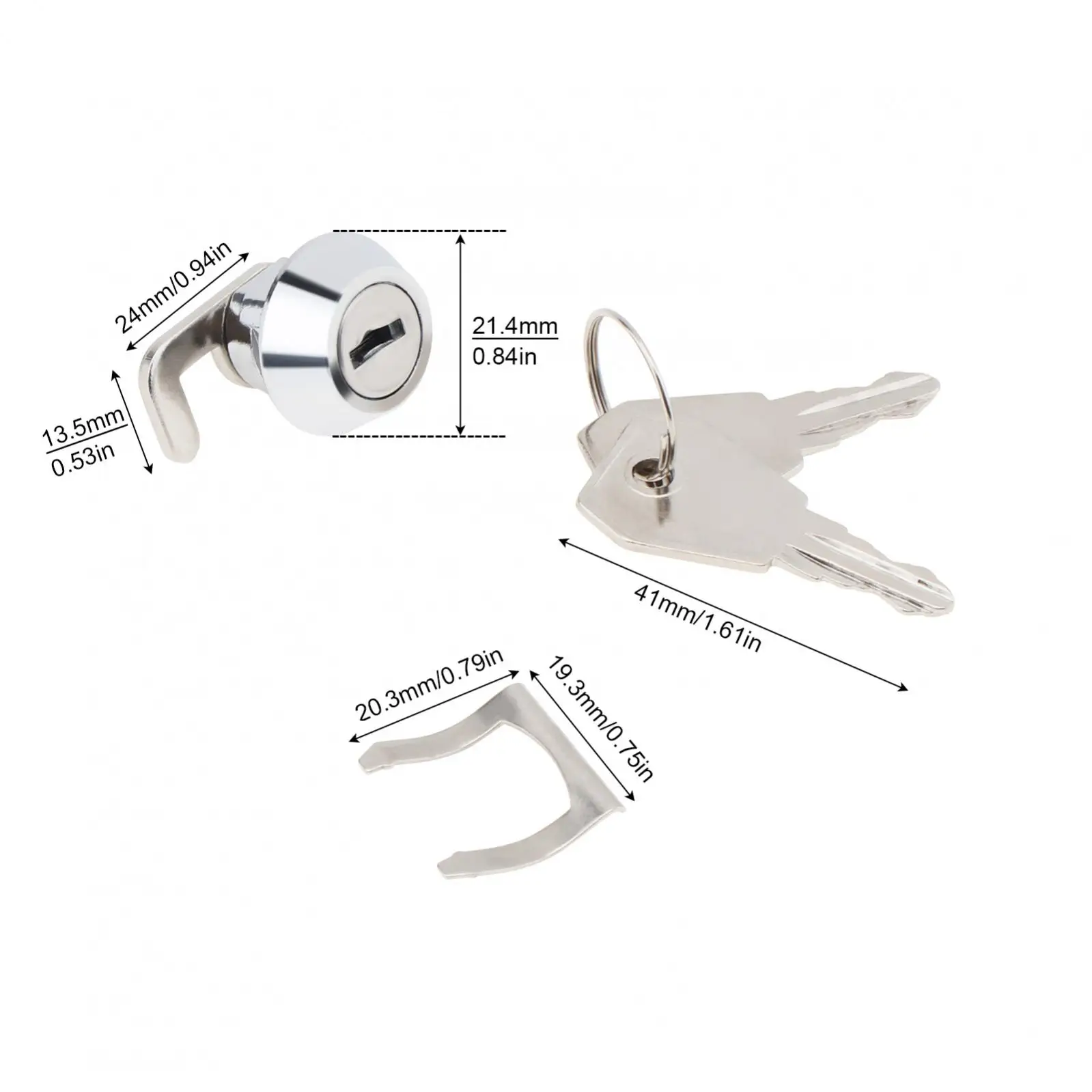 16mm Tongue Lock Micro Zinc Alloy Cabinet Lock for File Cabinets / Tool Box Garbage / Blackboard with Keys cabinet door lock drawer lock