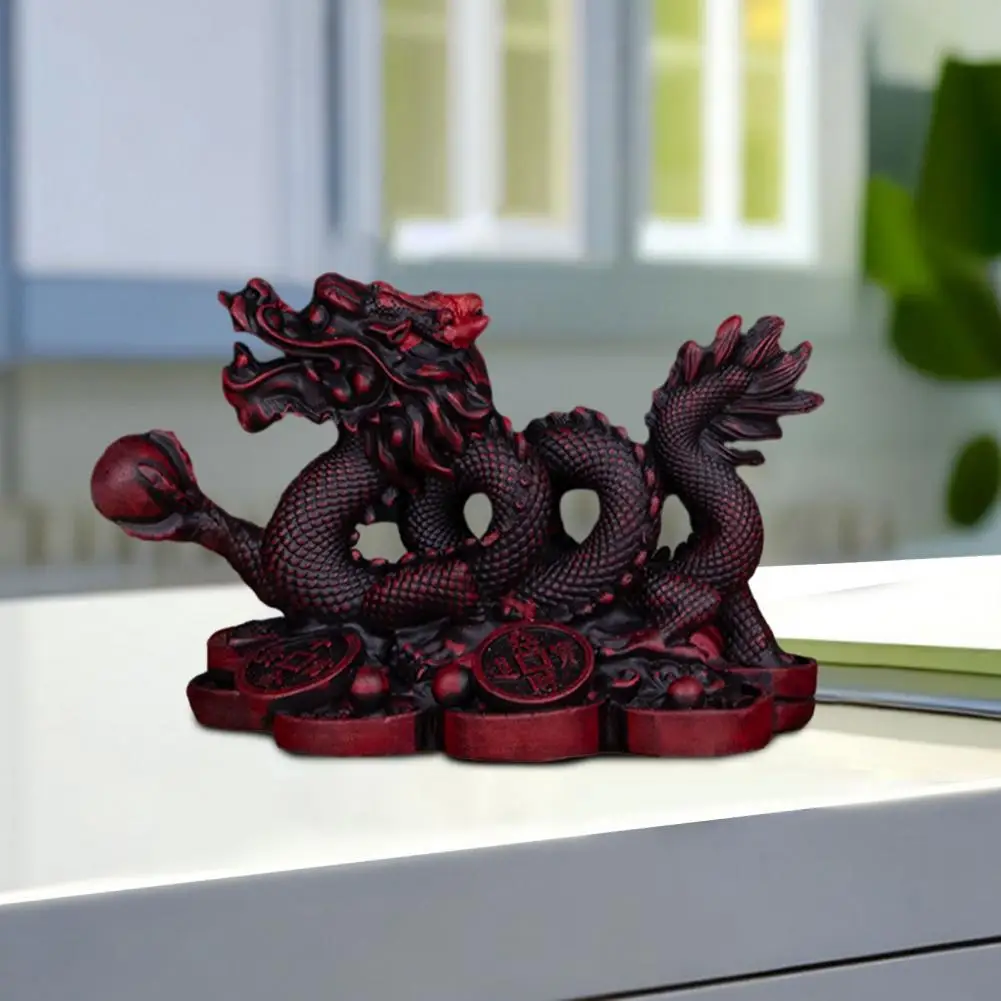 

Украшение для успеха фэн-шуй, скульптура дракона, 2024 Год Дракона, китайская фигурка дракона для офиса, украшение для дома