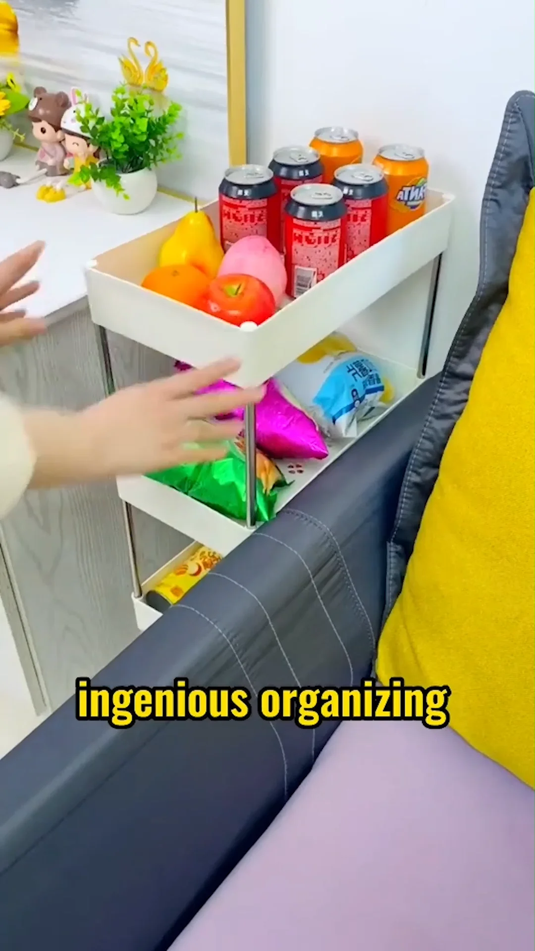 Wide Type High Capacity Multi Purpose Trolly Rack Multifunctional Movable Storage Cart_ DS MART