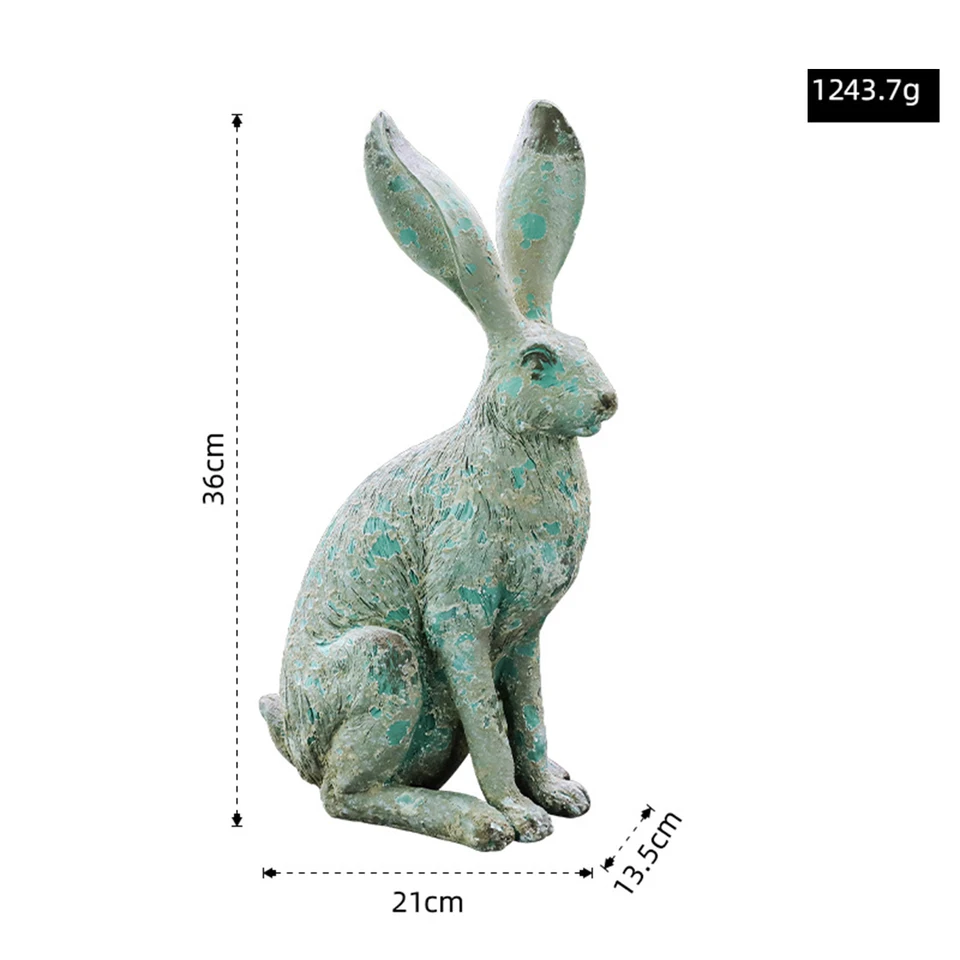 6 Pcs Statua Coniglio Pasqua Coniglietto Di Figurine Ornamento Ornamenti Del