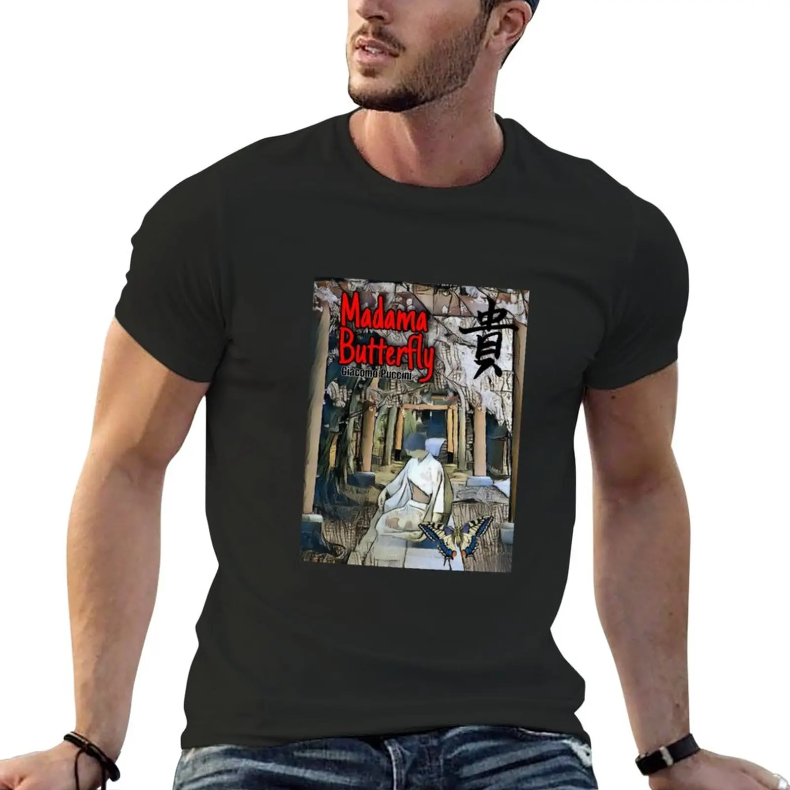 

New Opera Poster: Puccini's Madama Butterfly T-Shirt boys white t shirts plus size tops animal print shirt for boys men clothing