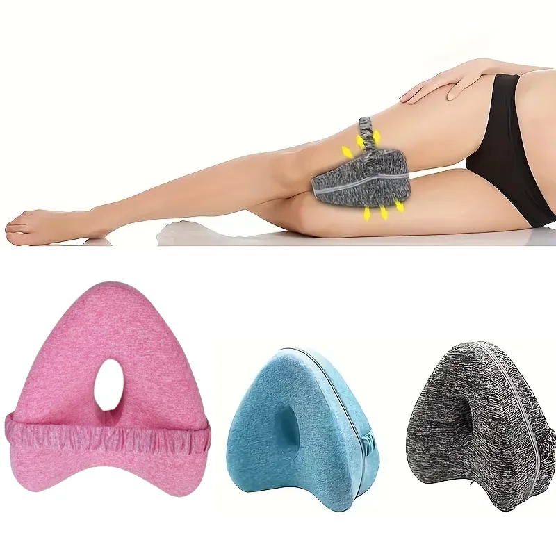 Body Memory Cotton Leg Pillow Home Foam Pillow Sleeping Orthopedic Sciatica Back Hip Joint for Pain Relief Thigh Leg Pad Cushion
